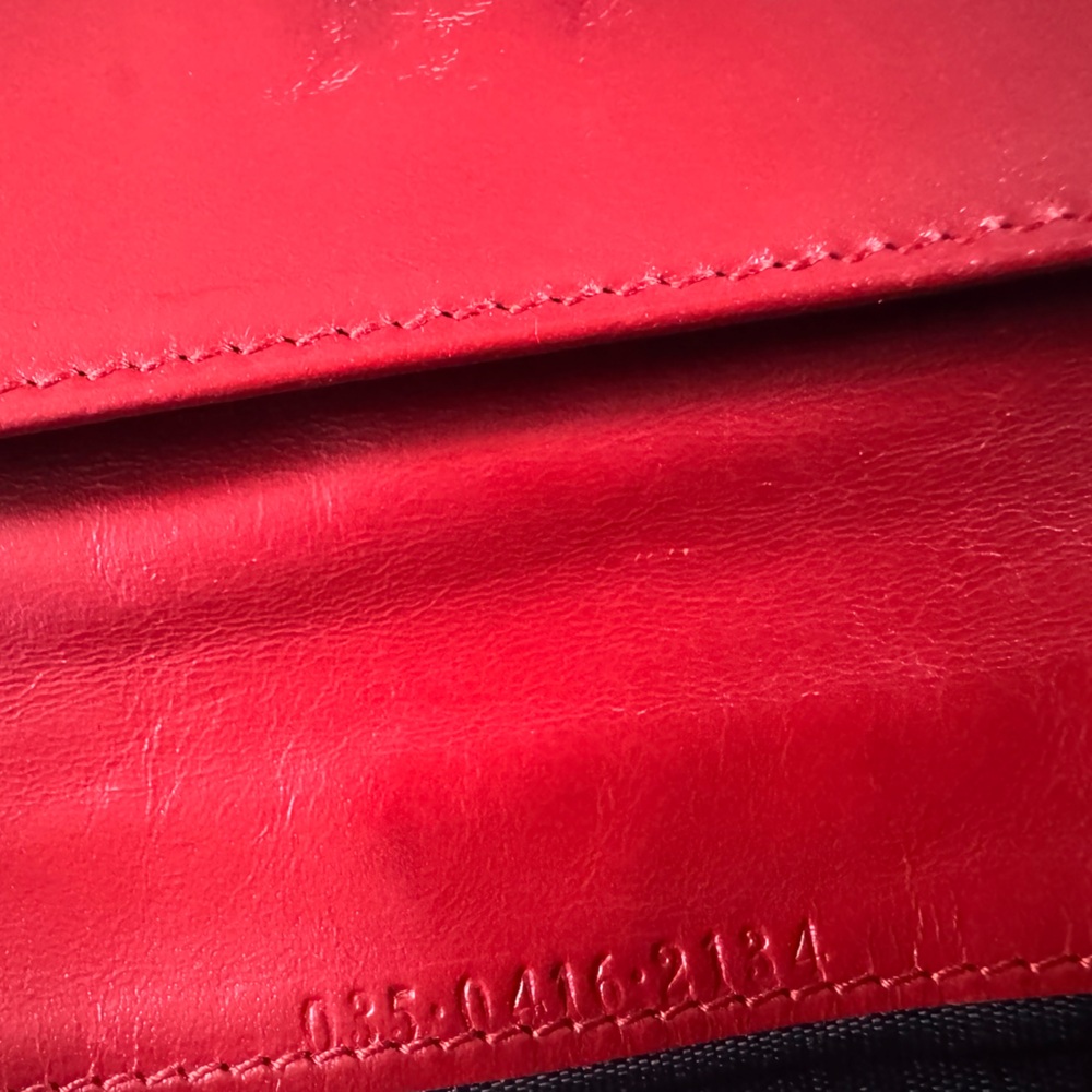 Canvas Gucci wallet blue red leather gold hardware - Picture 13 of 14
